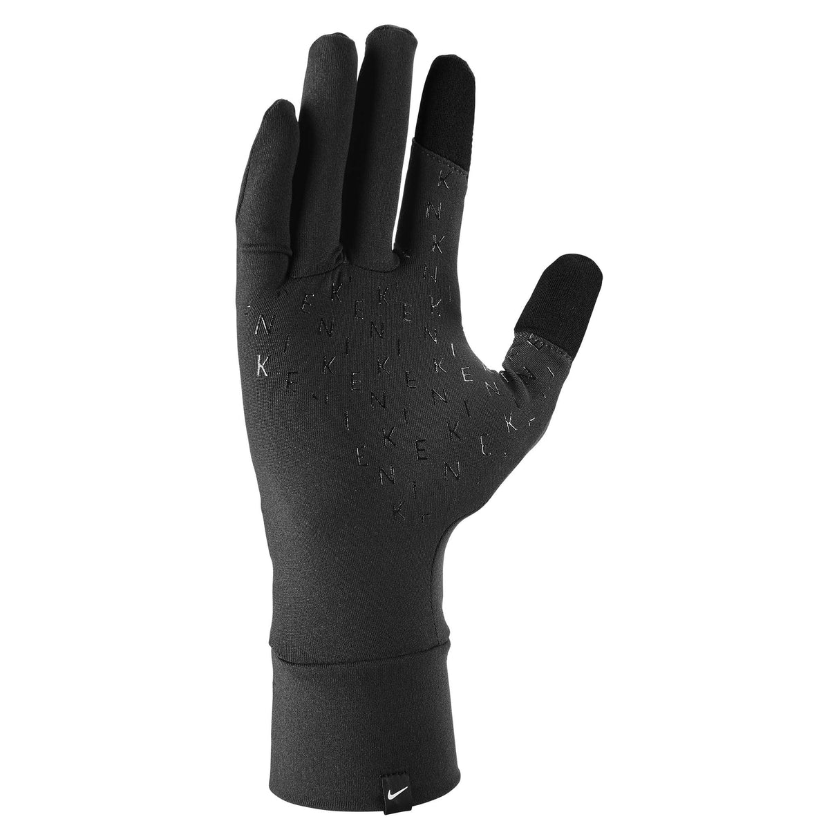 Nike Fleece RG gants de course à pied pour femme noir argent dos paume