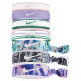 Nike Mixed Ponytail holder 9pk élastiques et attache-cheveux sport light thistle doll neptune green