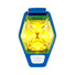 Clip lumineux stroboscopique de course à pied Nathan HyperBrite LED bleu jaune on