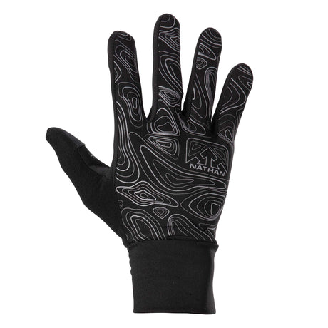 Gants de course à pied homme Nathan HyperNight Reflective noir