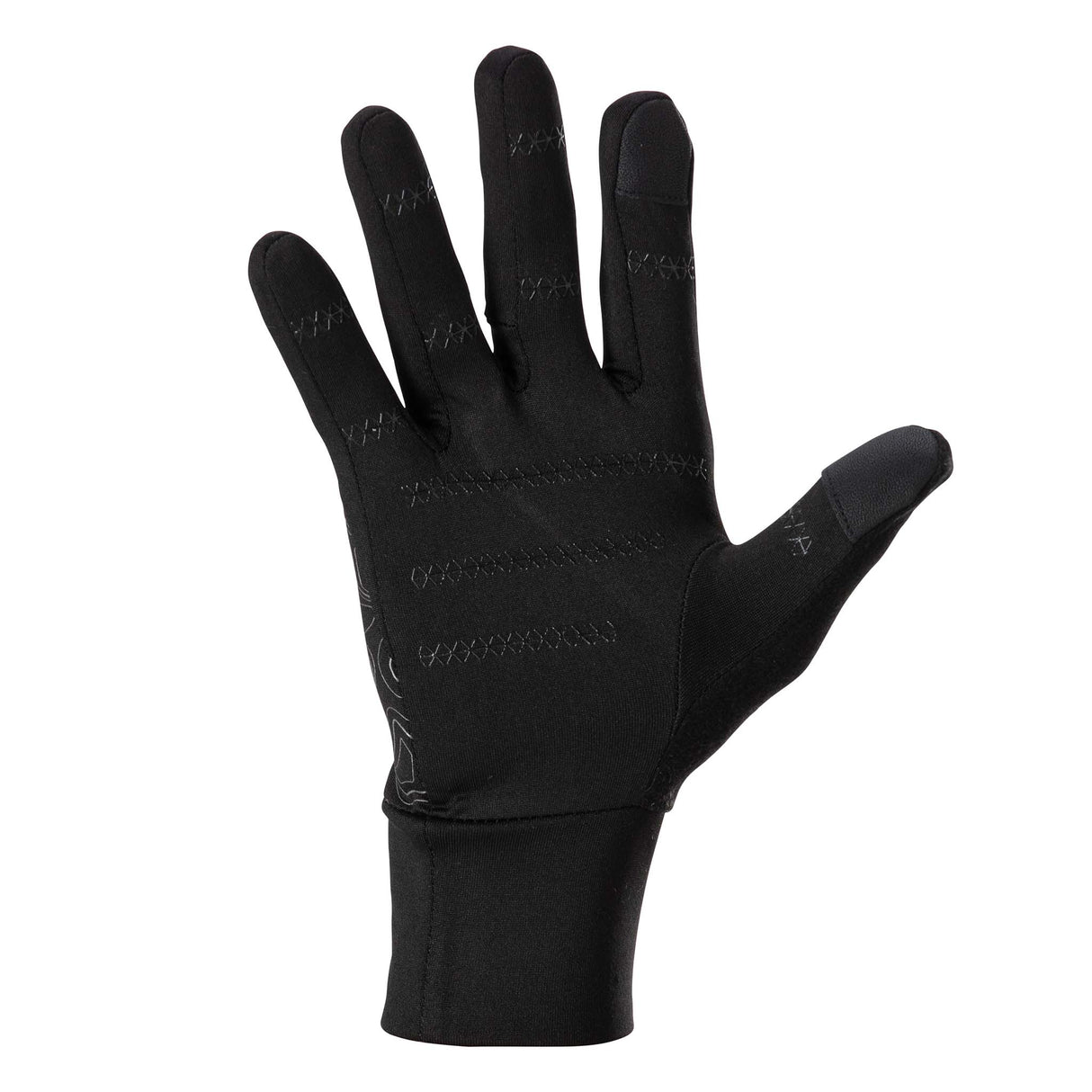 Gants de course à pied homme Nathan HyperNight Reflective noir paume