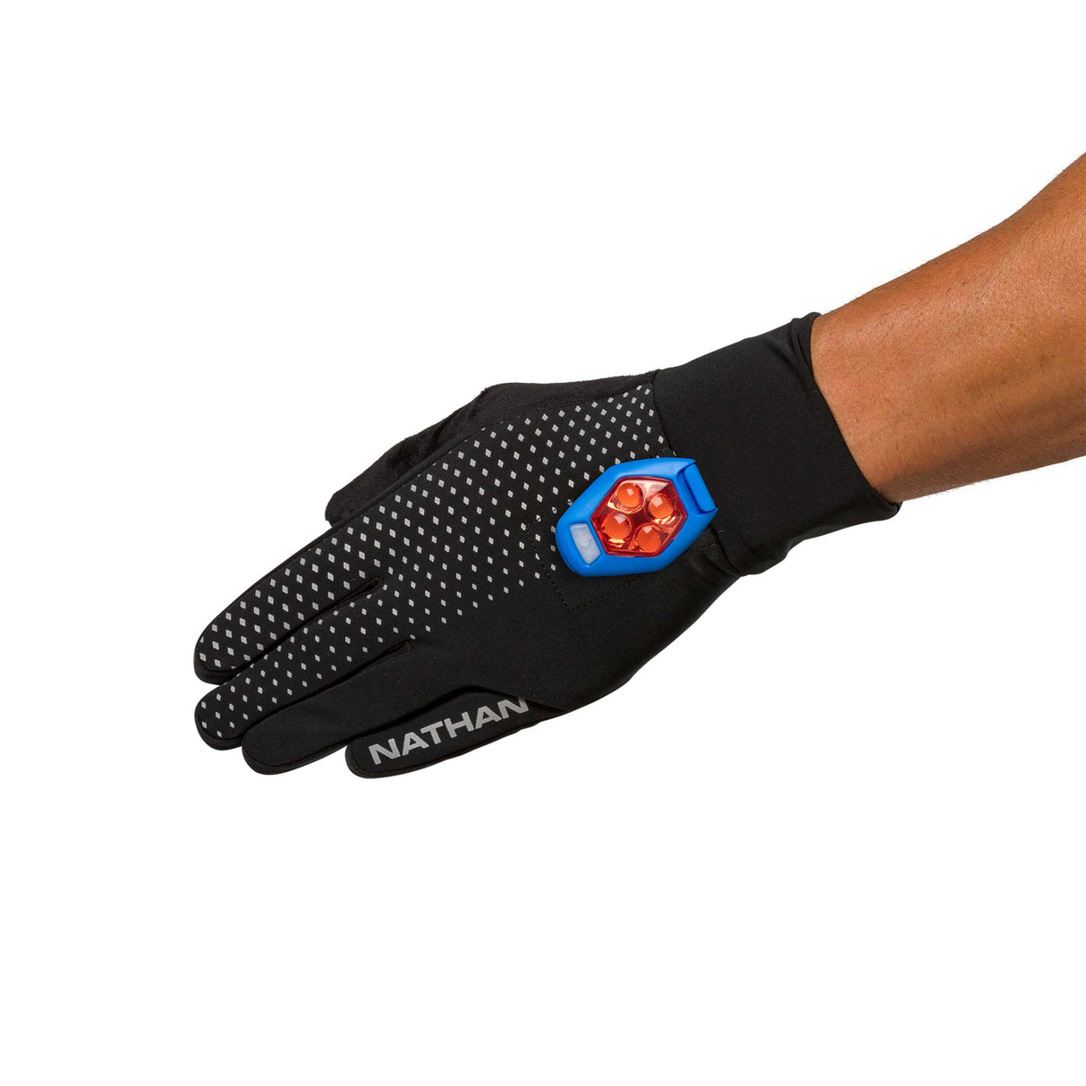 Gants de course à pied unisexe Nathan HyperNight Reflective pochette pour clip