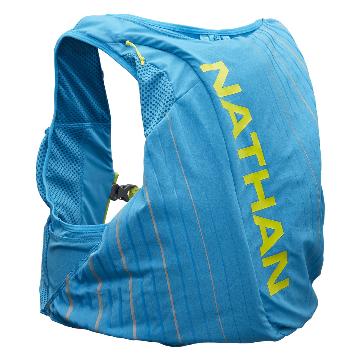 Nathan Pinnacle 12 L veste d'hydratation de course à pied homme - blue me away finish lime dos