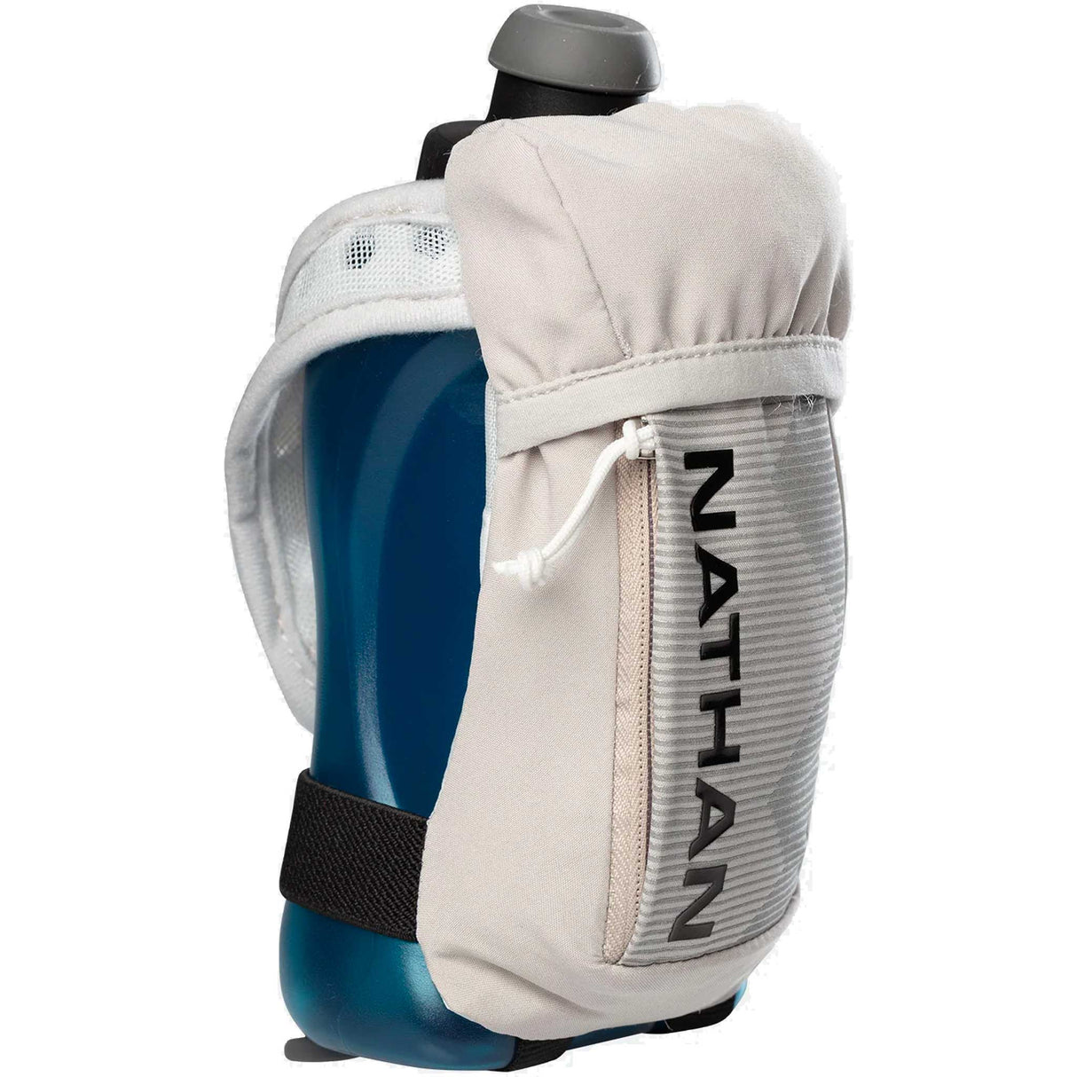 Nathan Quicksqueeze 12 oz bouteille à la main d'hydratation de course à pied - Vapor Grey / Black