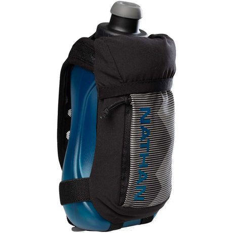 Nathan Quicksqueeze 18 oz bouteille à la main d'hydratation de course à pied - Black / Marine Blue