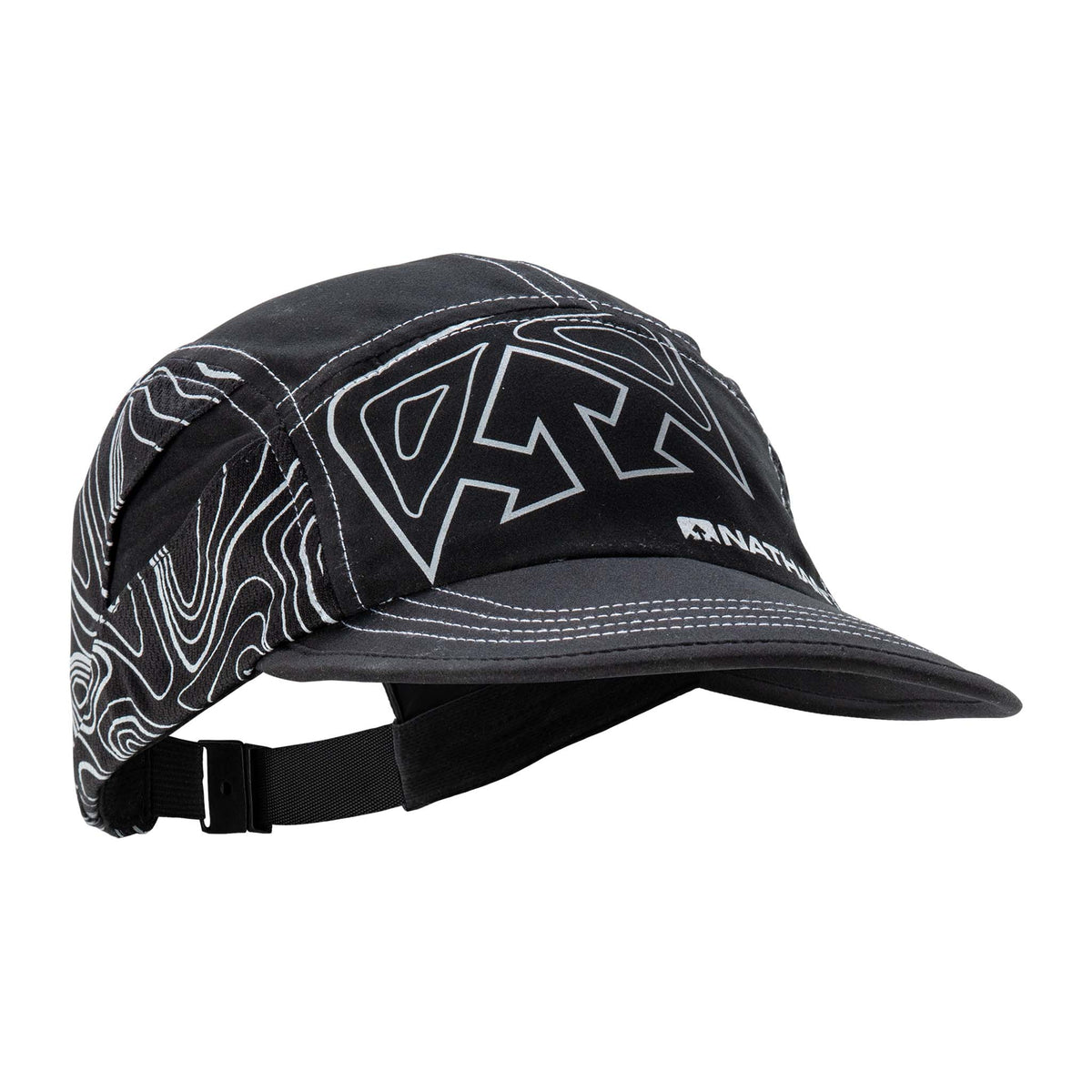 Casquette de course réfléchissante unisexe Nathan HyperNight Quick Stash.