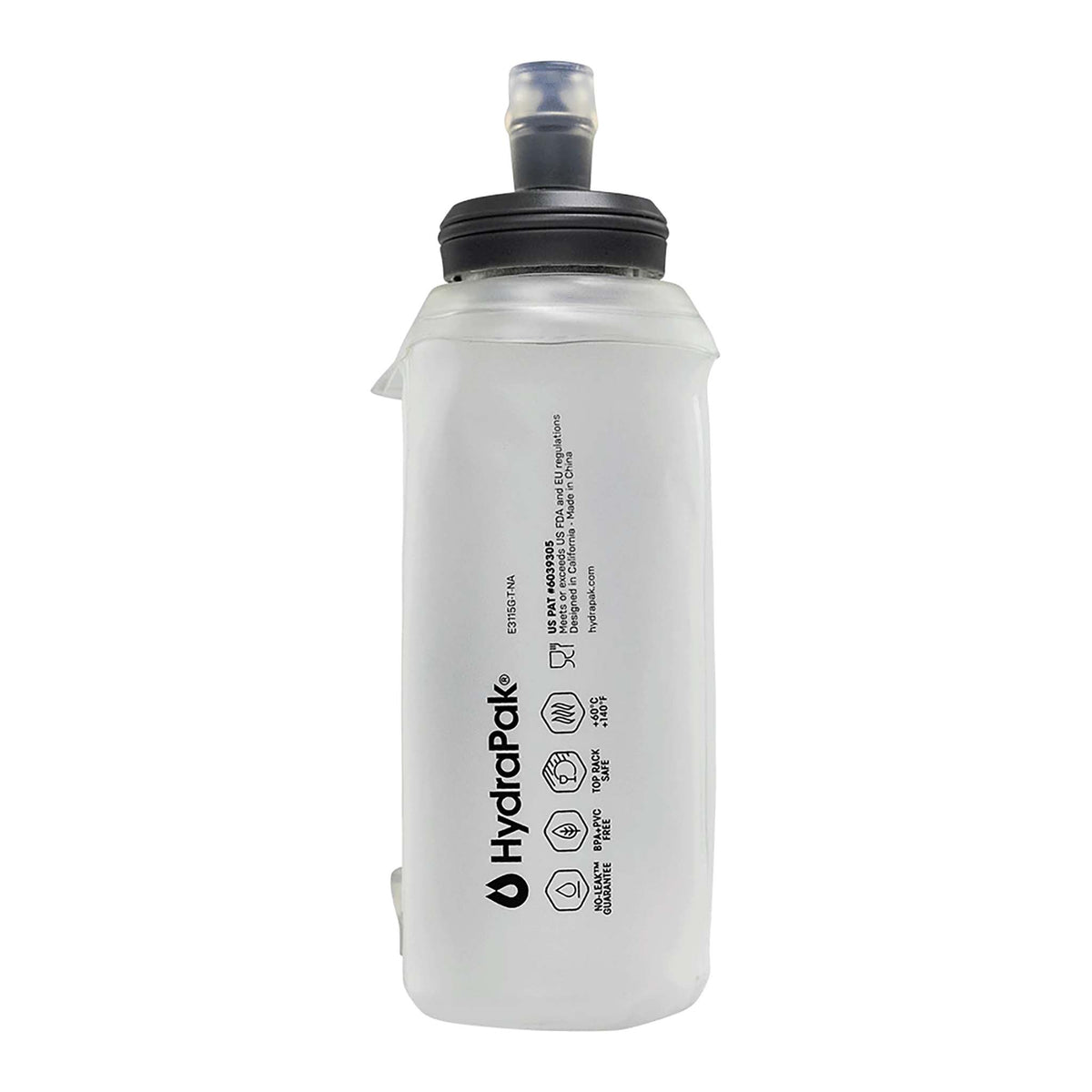 Nathan 20 oz Soft Flask bouteille d&#39;hydratation sportive souple avec valve à mordre dos