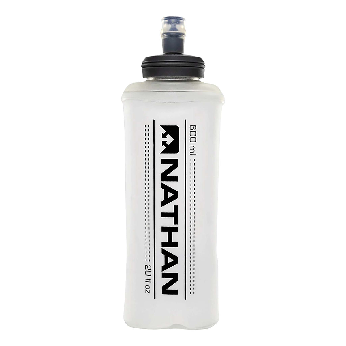 Nathan 20 oz Soft Flask bouteille d&#39;hydratation sportive souple avec valve à mordre