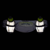 Nathan TrailMix Plus Insulated 2 running belt - vapor gray marine blue reflechissant