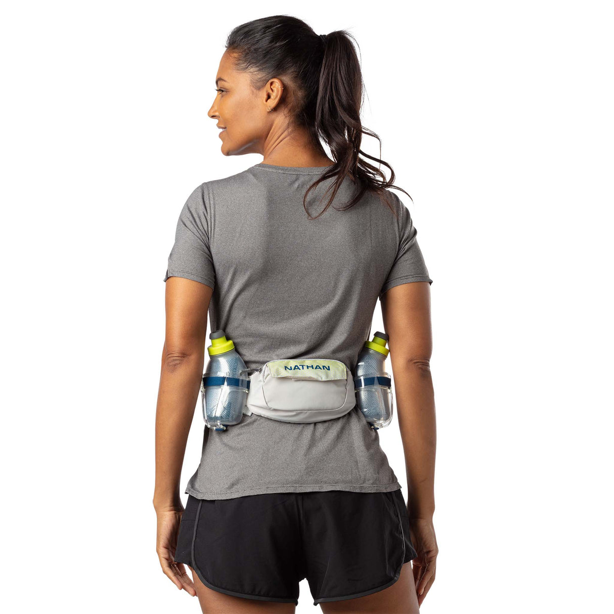 Nathan TrailMix Plus Insulated 2 running belt - vapor gray marine blue live dos