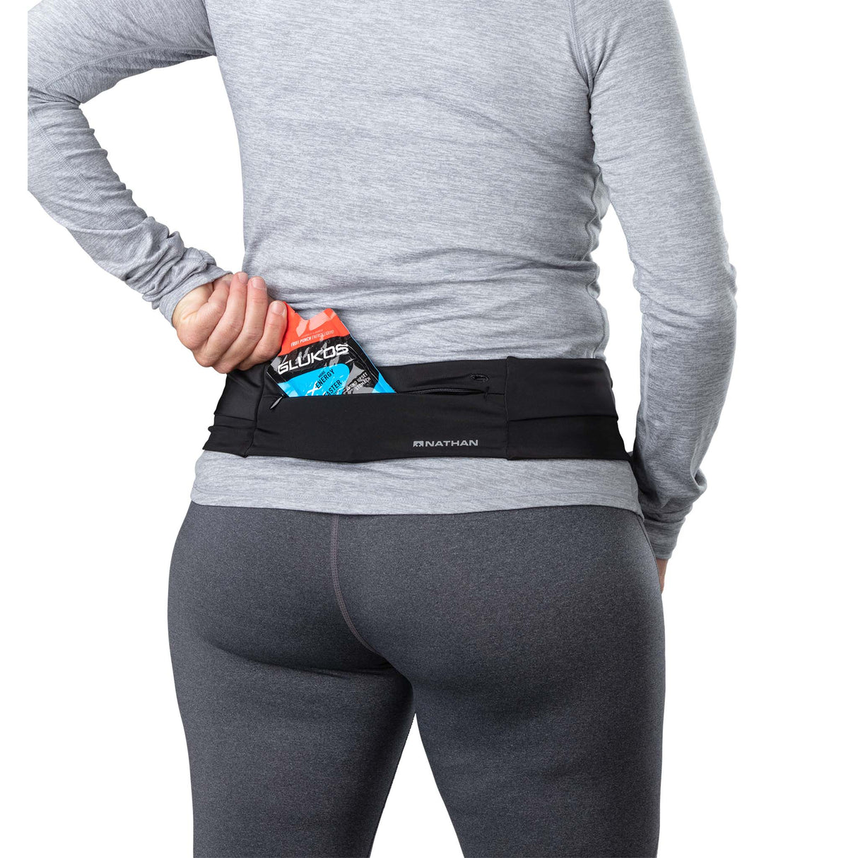 Nathan Nathan Adjustable Fit Zipster Style ceinture de course à pied