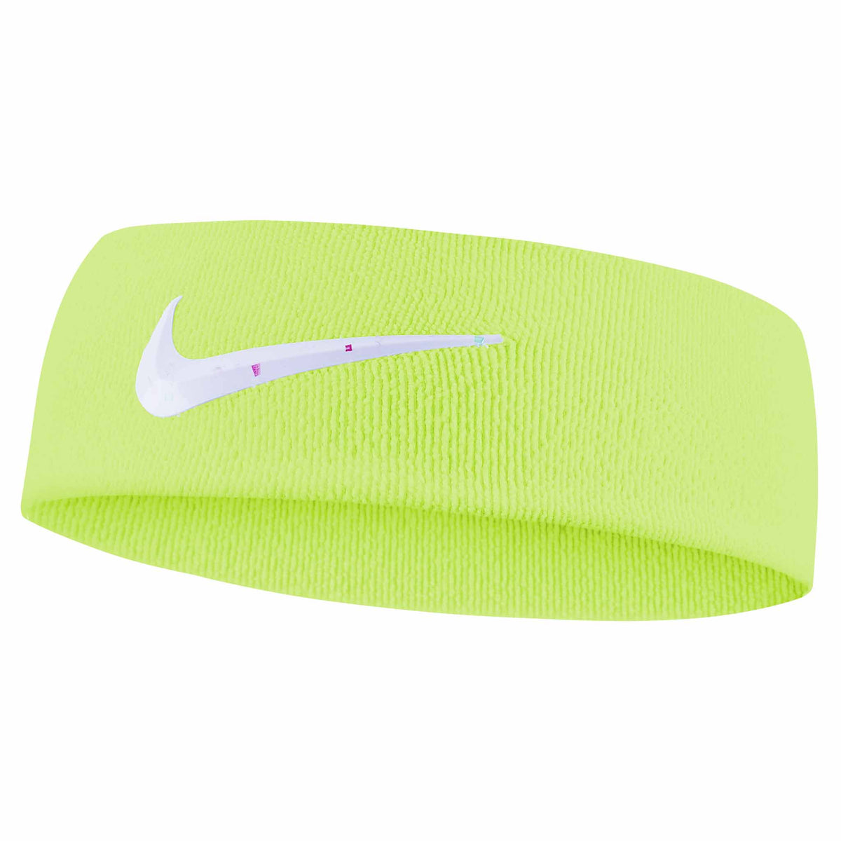 Nike Athletic Headband Wide bandeau sport unisexe Lime Glow