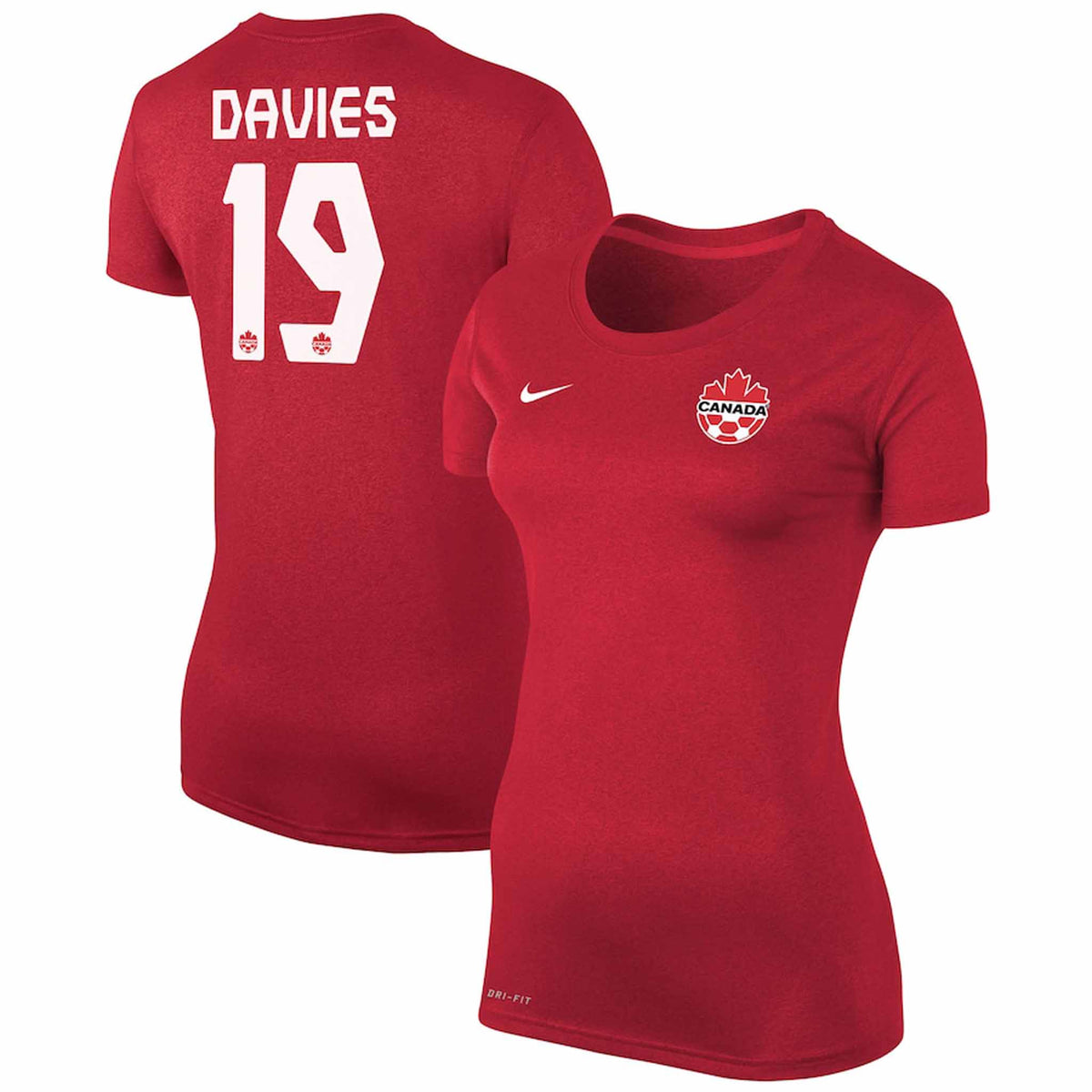 Nike Canada Soccer Alphonso Davies Legend SS t-shirt de soccer femme