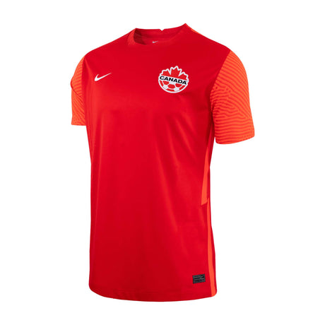 Maillot officiel Nike Team Canada Red Soccer domicile 2021-22 homme face