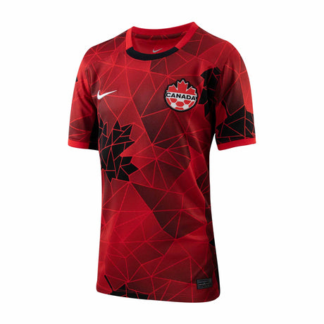 Maillot rouge Nike équipe canadienne féminine de soccer 2023/24 pour enfant