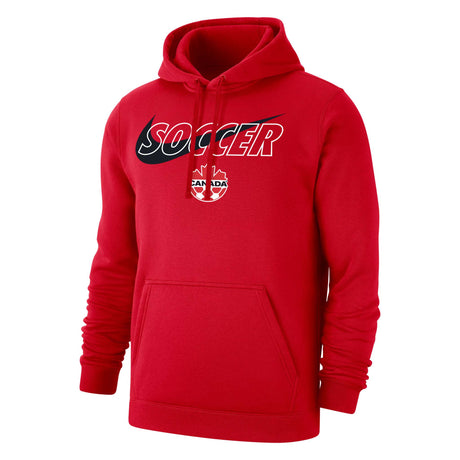 Nike Canada Soccer hoodie de l'équipe nationale rouge pour homme