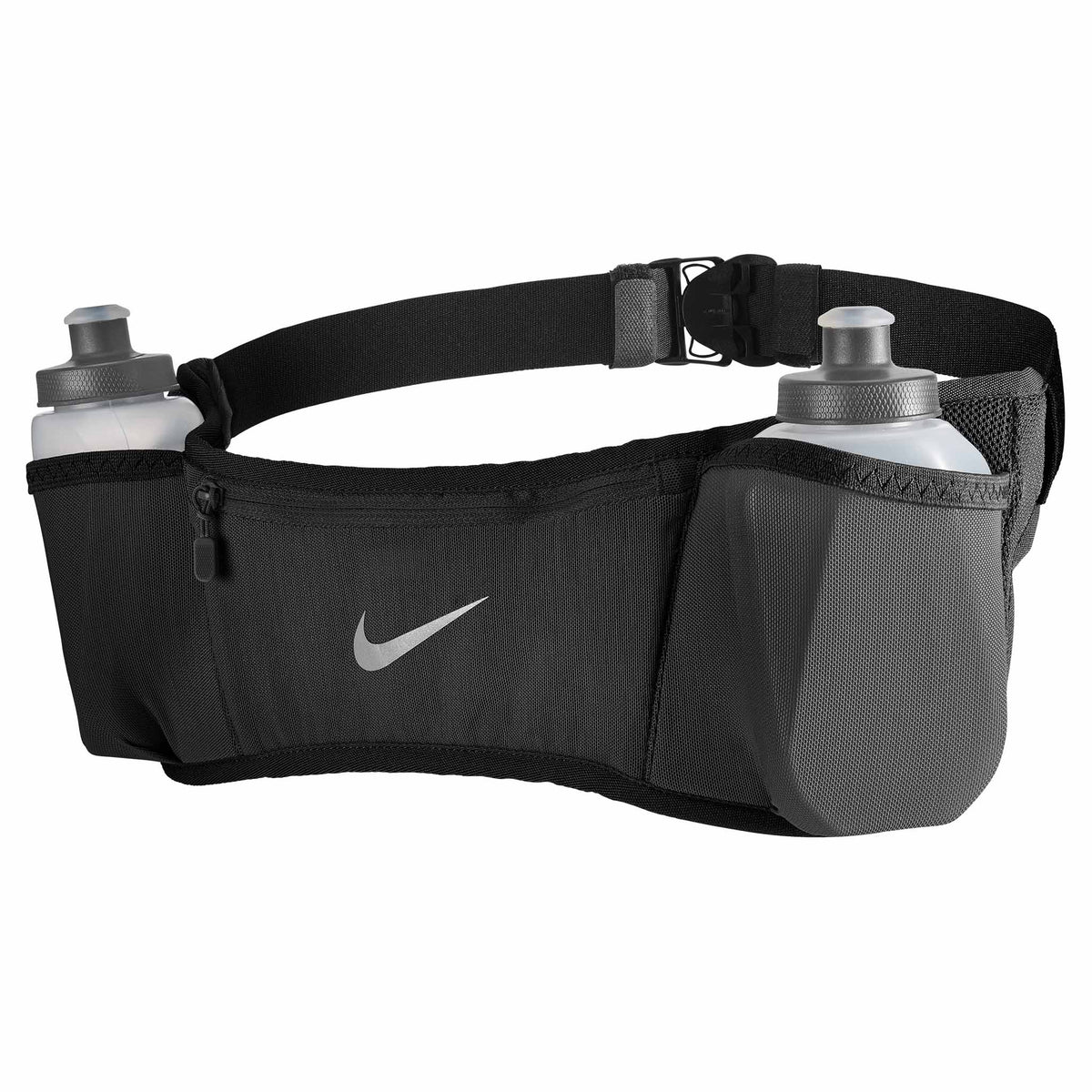 Nike Double Pocket Flask 20 oz 3.0 ceinture d&#39;hydratation de course à pied Noir