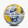 Nike KD Skills ballon de basketball amarillo gris blanc bleu