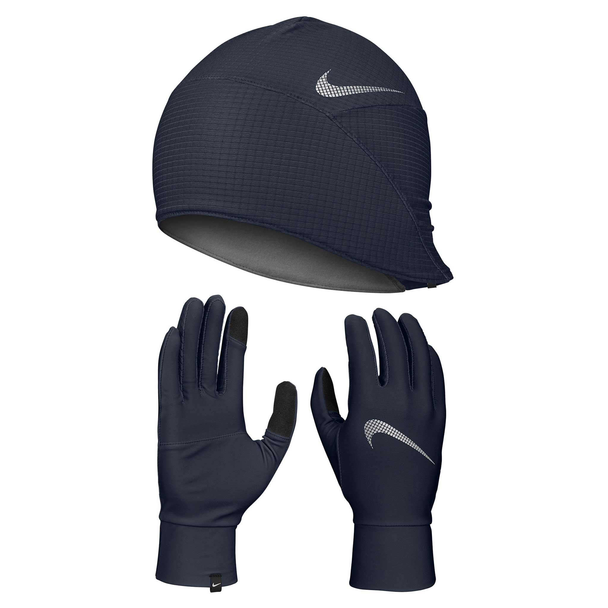 Gants joueurs Nike gris noir sur