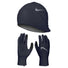 Nike Essential gants et tuque de course à pied homme - Thunder Blue / Particle Grey / Silver