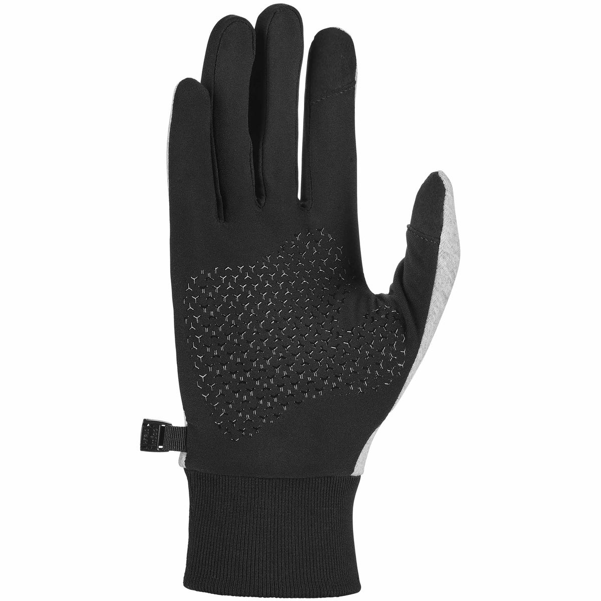 Nike M Tech Fleece Gloves gants de course à pied homme - Dark Grey Heather / Black / Black - paume