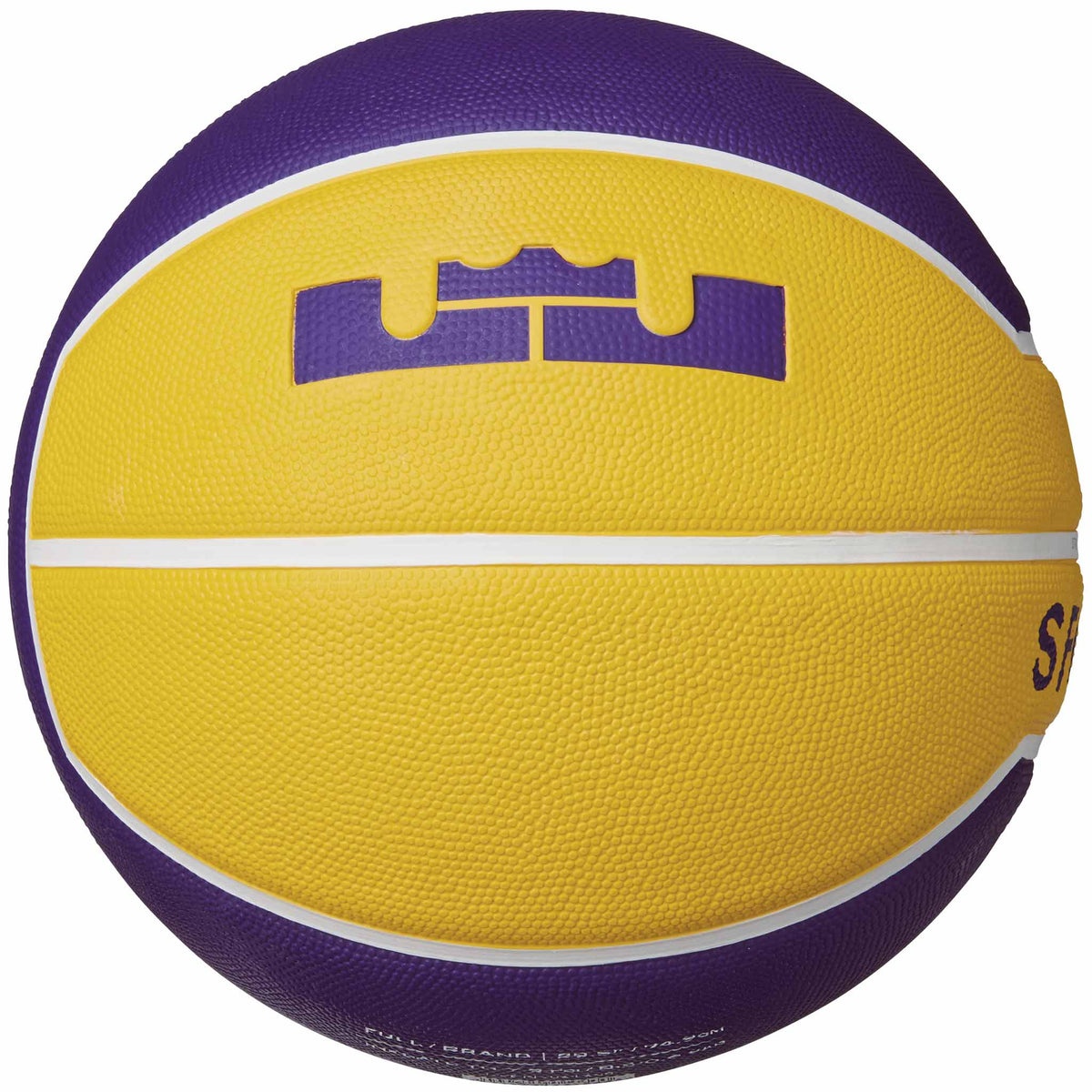 Nike LeBron Playground 4P ballon de basketball - Amarillo / White / Field Purple