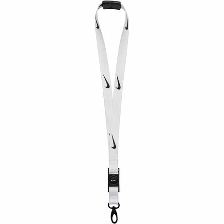 Nike Premium Lanyard cordons porte-clés ou sifflet - White / Black / Black