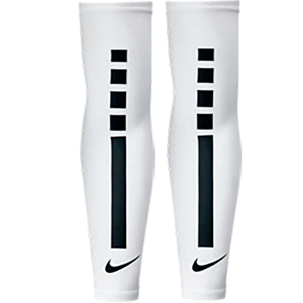 Nike Pro Elite Sleeves 2.0 manchons de basketball junior blanc
