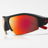 Nike Skylon Ace 22 lunettes de soleil sport noir mat rouge miroir verre