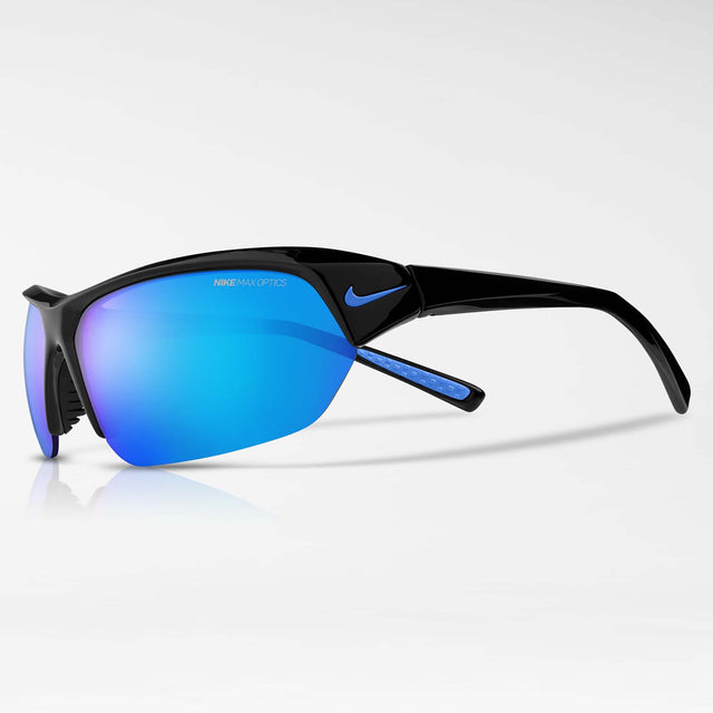 Nike Skylon Ace lunettes de soleil sport noir bleu miroir lateral