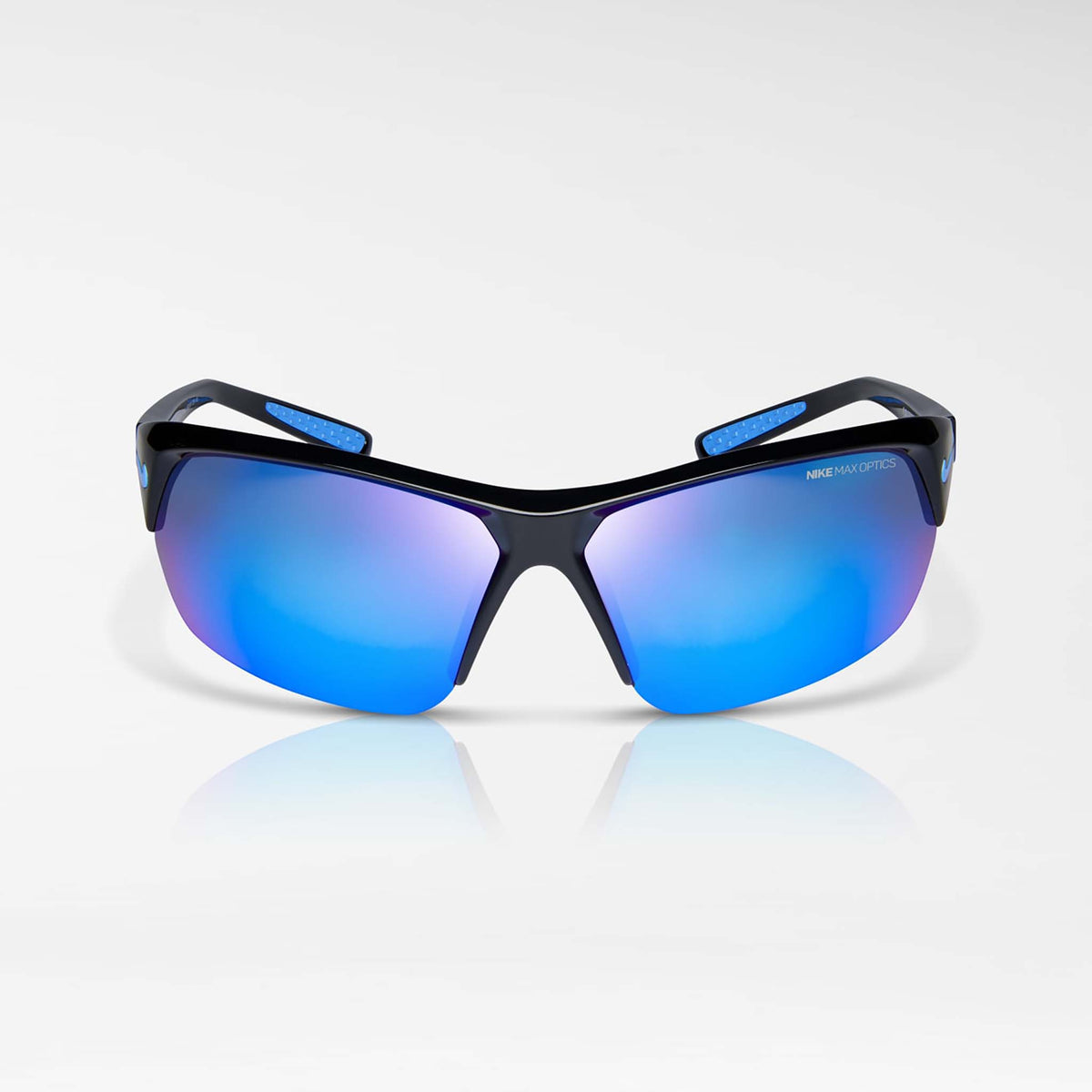 Nike Skylon Ace lunettes de soleil sport noir bleu miroir face