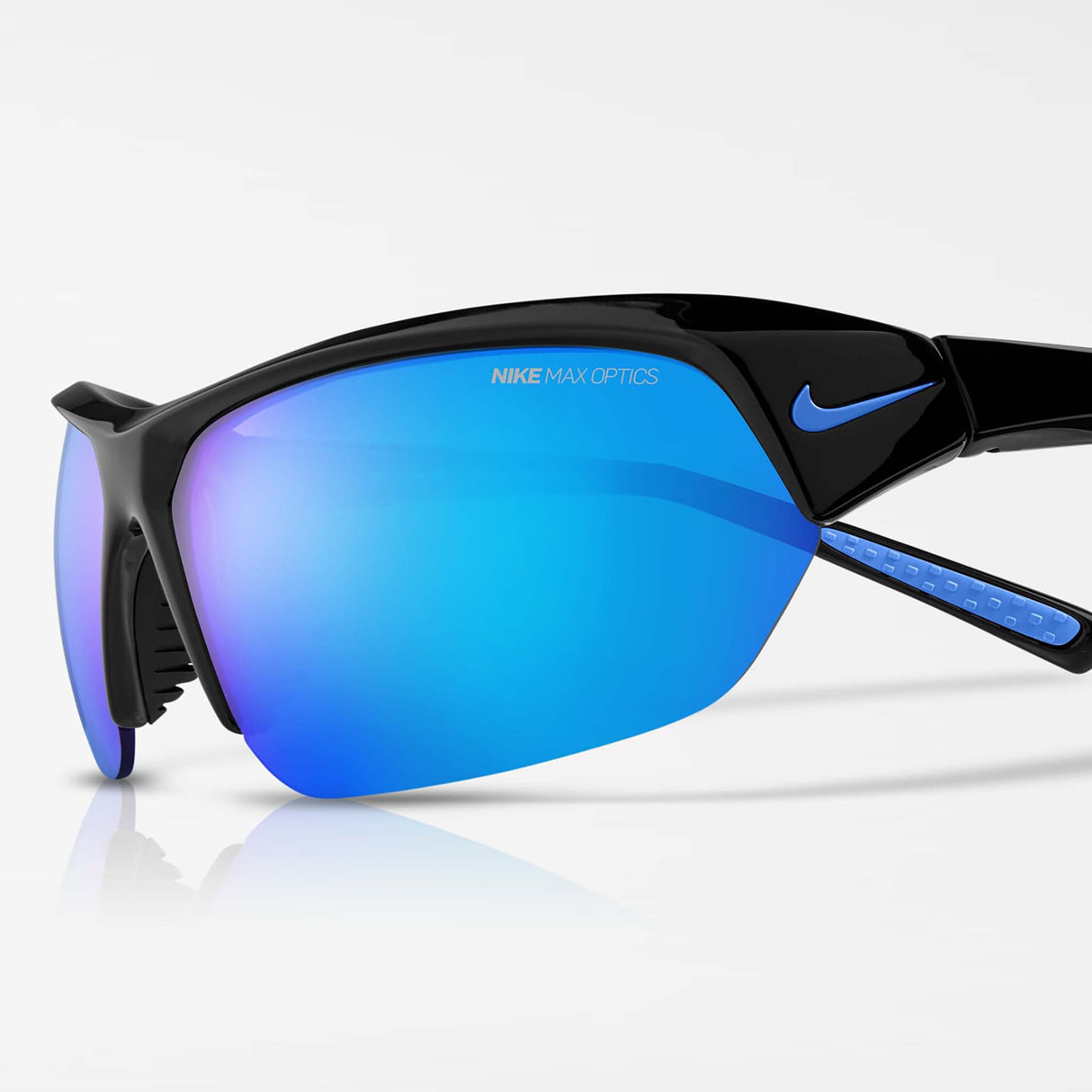 Nike Skylon Ace lunettes de soleil sport noir bleu miroir  verre