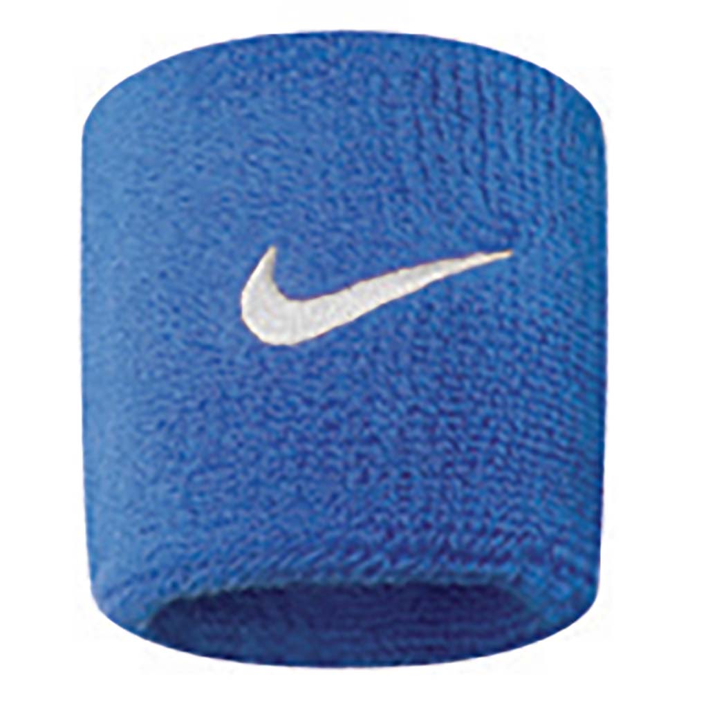 Nike Wristbands Swoosh royal blue white
