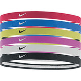 Nike Swoosh Headbands 6pk 2.0 bandeaux sport pour cheveux rouge bleu jaune
