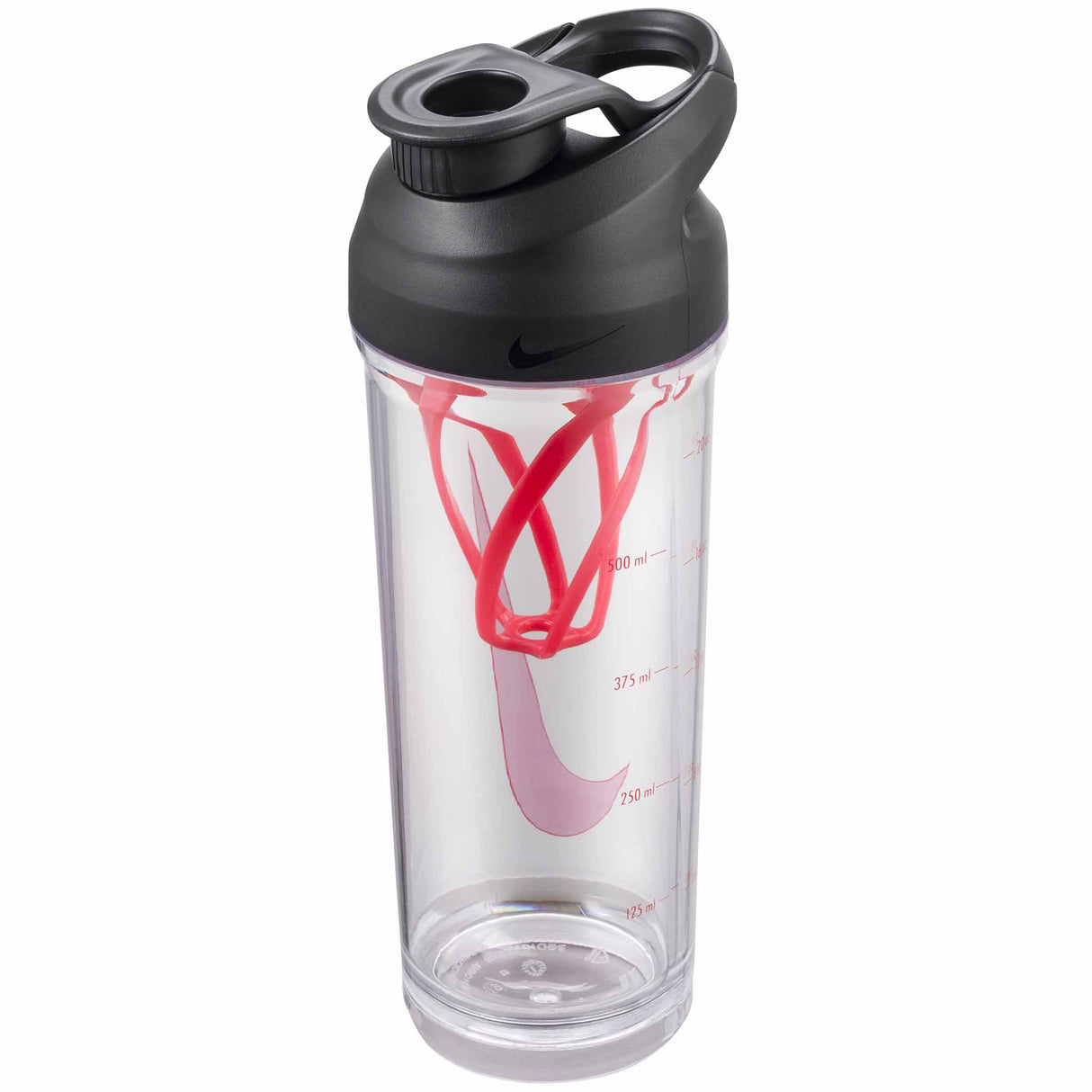 Nike TR Hypercharge Shaker Bottle 24oz bouteille d'hydratation sport - Clear / Bright Crimson