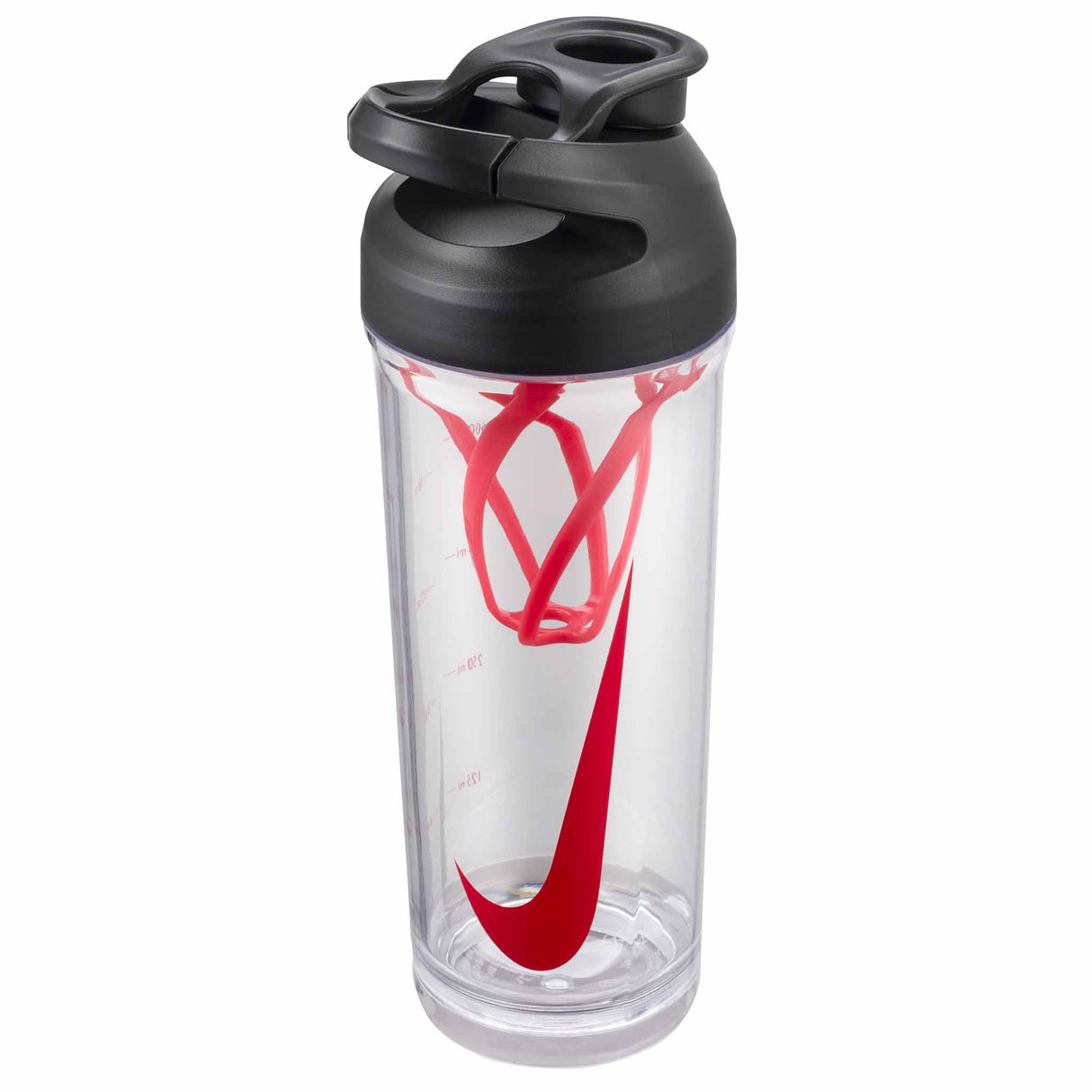 Nike TR Hypercharge Shaker Bottle 24oz bouteille d'hydratation sport - Clear / Bright Crimson