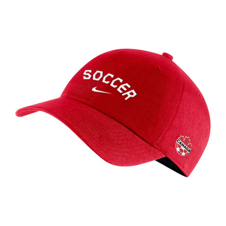 Team Canada Soccer Nike Swoosh casquette rouge équipe nationale canadienne