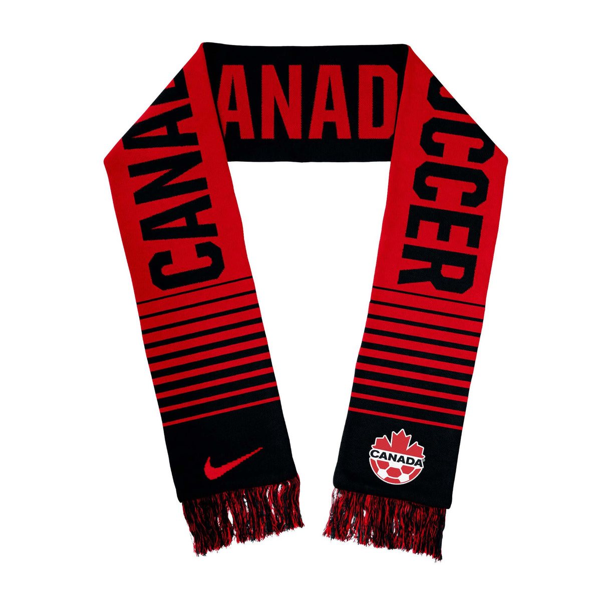 Team Canada Soccer foulard Nike équipe canadienne noir rouge