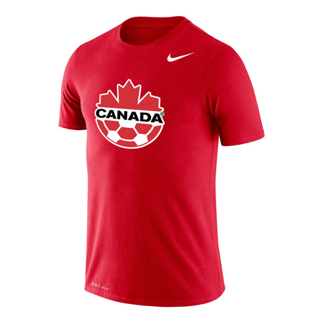 Team Canada Soccer Nike T-shirt à manches courtes rouge homme