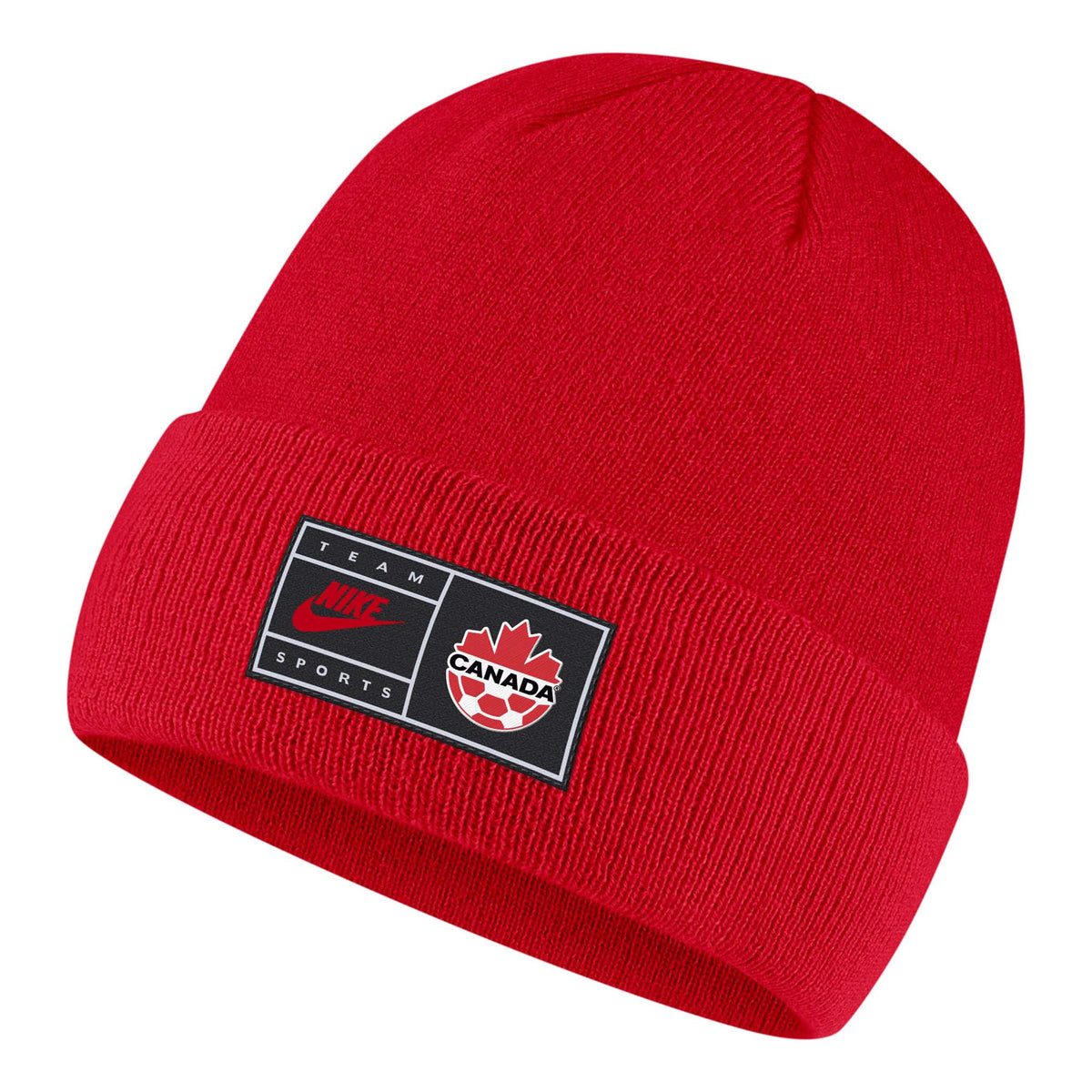 Team Canada Soccer Nike Cuffed Beanie tuque à revers rouge
