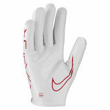 Nike Youth Vapor Jet 7.0 FG gants de football américain pour enfants - White / Red