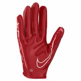 Nike Youth Vapor Jet 7.0 FG gants de football américain pour enfants - White / Red