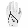 Nike Youth Superbad 6.0 gants de football americain pour junior - White / White / Black