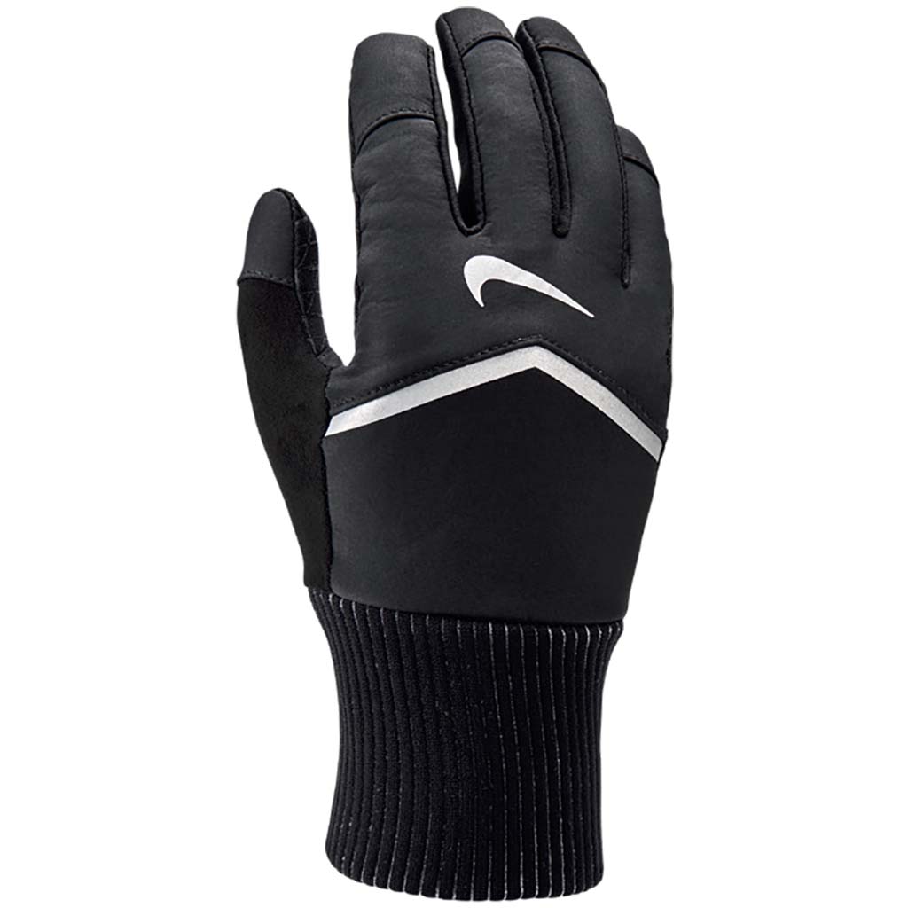 Nike Shield women&#39;s running gloves black face