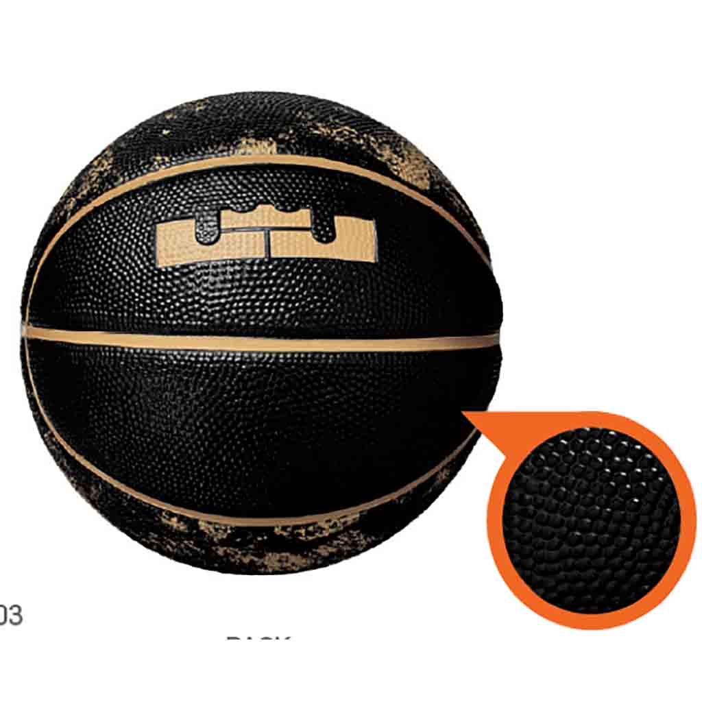 Nike LeBron Skills ballon de basketball gris vue dos
