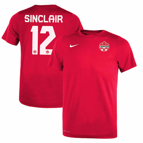 Nike Nike Canada Soccer Christine Sinclair Youth Legend SS t-shirt de soccer enfants