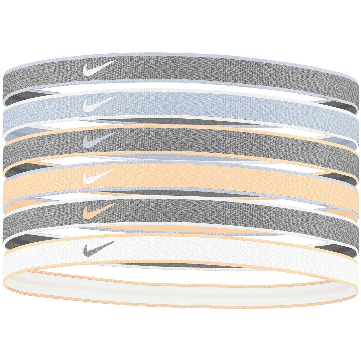Nike Nike Heathered Headbands 6pk bandeaux sport pour cheveux