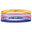 Nike Nike Metallic 3.0 bandeaux pour cheveux paquet de 3