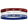 Nike Nike Metallic 3.0 bandeaux pour cheveux paquet de 3