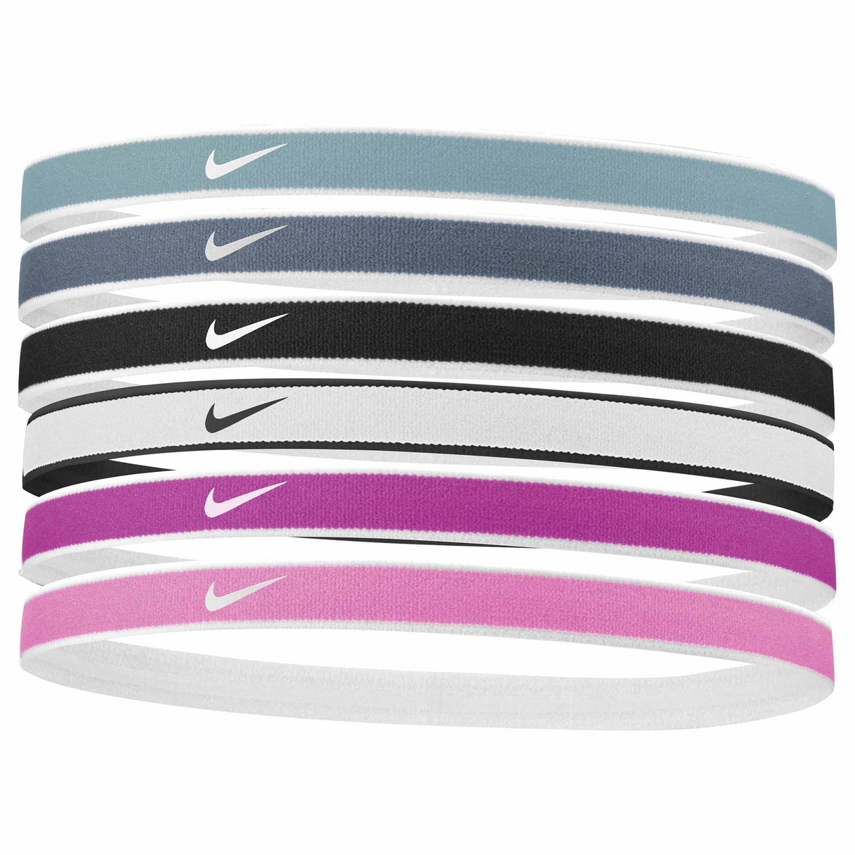 Nike Nike Tipped Swoosh 6pk 2.0 bandeaux sport pour cheveux